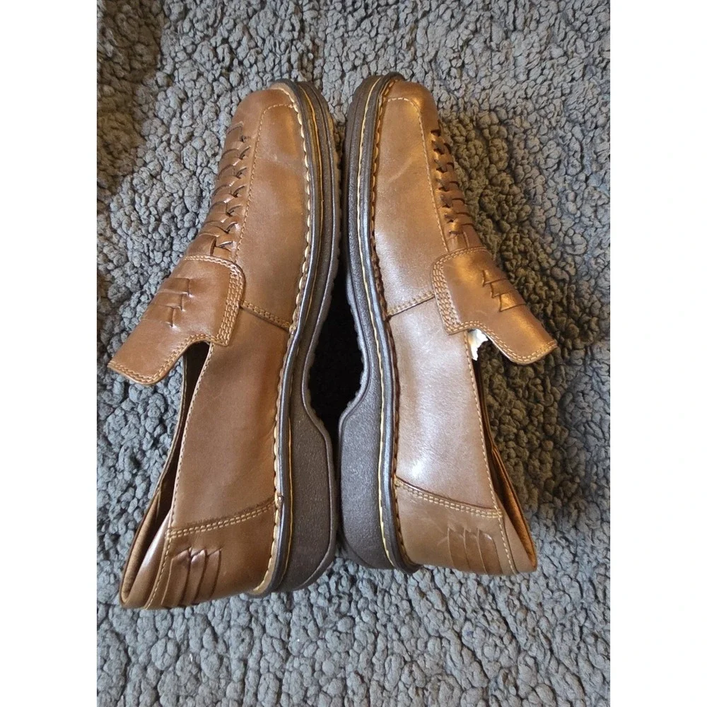 Coleen‎ Creek Cozumel Men's Leather Slip-On Loafers Brown 9.5M Made in Brazil